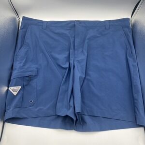 Columbia‎ PFG Men's 7" Blue Performance Fishing Casual Shorts Size 44